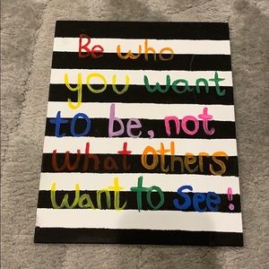 Rainbow black and white painting